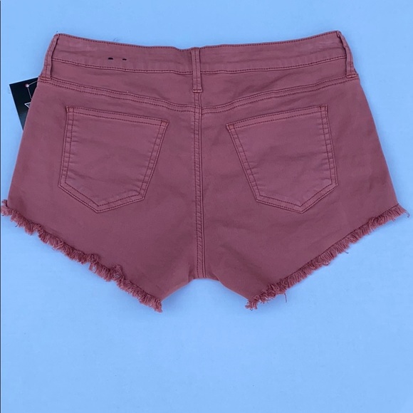 New G by GUESS Frayed Hem Denim Shorts sz 28 - Picture 5 of 7